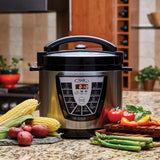 Power Pressure Cooker XL XL 10-Quart Electric Pressure, Slow, Rice Cooker, Steamer & More, 7 One-Touch Programs, Silver