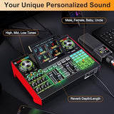 Podcast Microphone Bundle with Live Sound Card Audio Mixer, Podcast Equipment Bundle with 3.5mm Condenser Microphone for Pc/Phone Live Streaming Singing Gaming, Sound Board with Voice Changer, Denoise