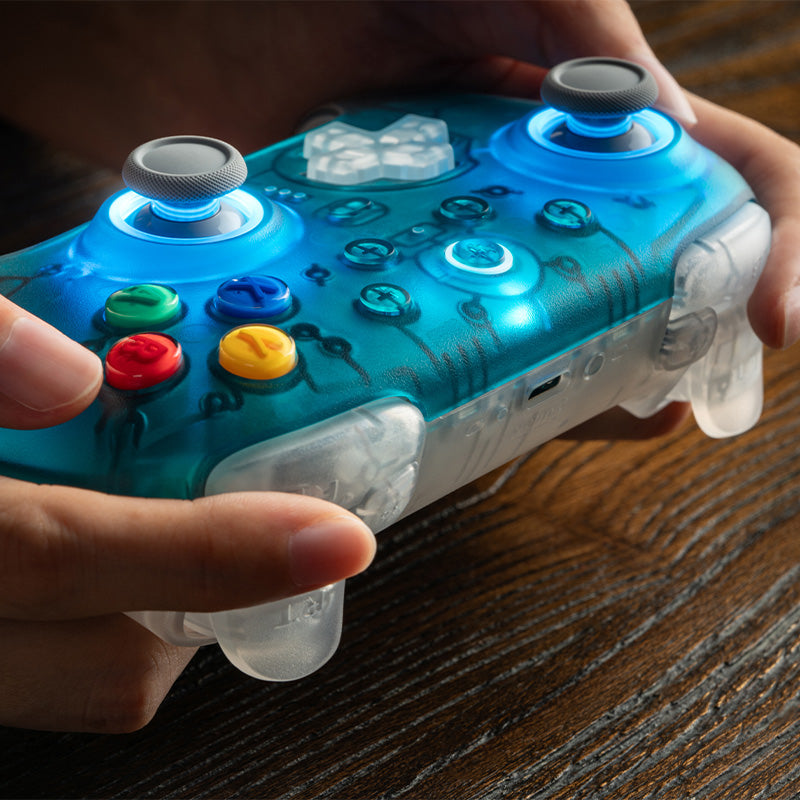 8BitDo Ultimate 2 Wireless Controller - Clear Blue image 13